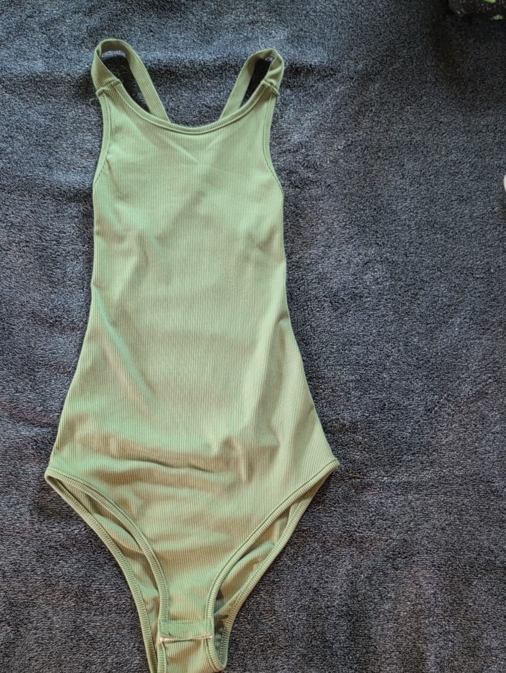 Multi-colored Ribbed Bodysuit - Picture 2 of 2